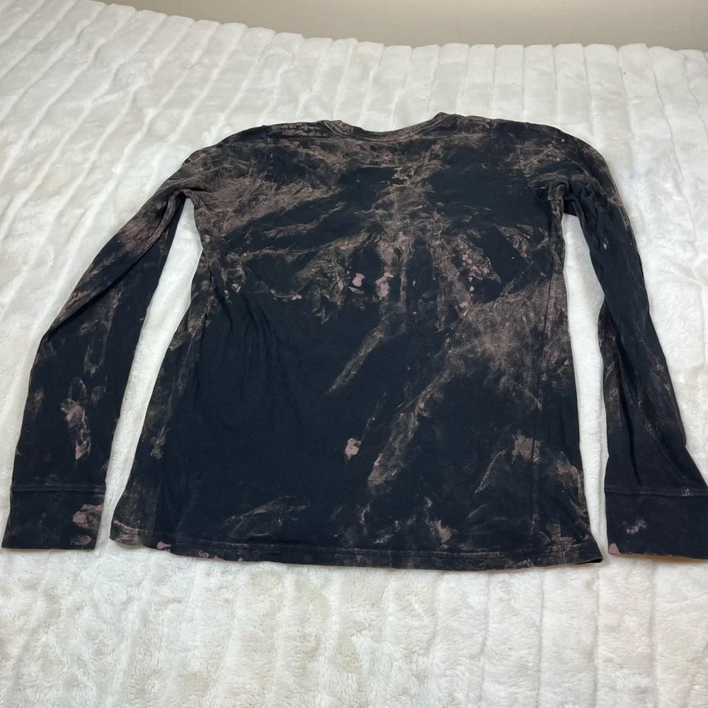NFL Nike Boys Kid XL Long Sleeve Pittsburgh Steelers Bleach Dye Fall Upcycle Tee